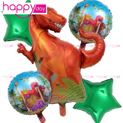 5 Ballons thème dinosaure