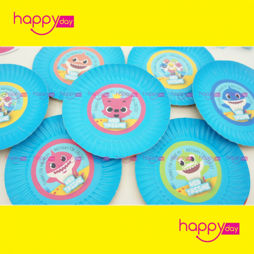 Baby Shark Ensemble De Ballons - Grand, 25 Pouces, Lot De 5 / Baby Shark Ballons En Aluminium Pour Décorations De Baby Shower / Fête Sous La Mer