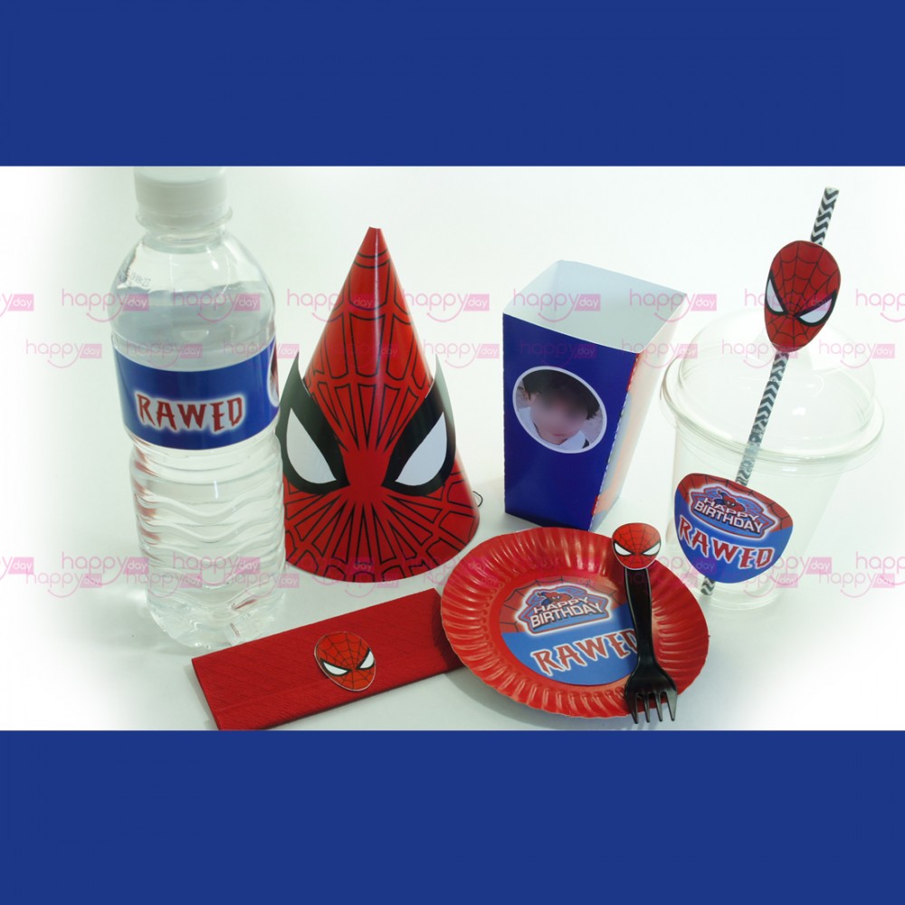 kit spiderman pour décoration anniversaire spiderman