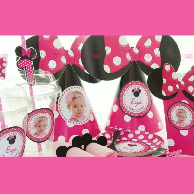 Décoration Anniversaire Minnie rose (10 Personnes)