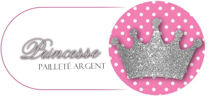 Princesse pailleté argent